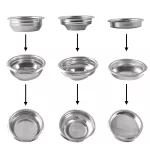 1/2/clean Cup Portafilter 304 Stainless Steel Pressurized Coffee Filter 51mm/58mm Basket
