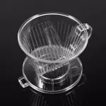 Coffee Filter Cup Drip Coffee Filter Bowls Manually Dripper Pour Over Follicular Filters Coffee Tea Tools Transparent