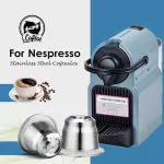Icafilas Capsule For Nespresso Stainless Steel Coffee Capsules Refillable Reusable Filters For Espresso Coffee Machine