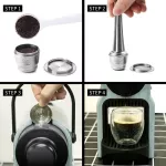 Icafilas Capsule For Nespresso Stainless Steel Coffee Capsules Refillable Reusable Filters For Espresso Coffee Machine