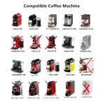 Icafilas Capsule For Nespresso Stainless Steel Coffee Capsules Refillable Reusable Filters For Espresso Coffee Machine