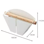 1pc Coffee Filter Paper Shelf Base Box For V60 Refrigerator Easy Take Preservation White