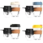 Drip-Type Filter-Free Hand-Made Cup Set With Glass Portable Drip Hand-Made Coffee Holder Reusable Kitchen Accessories