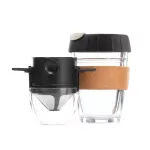 Drip-Type Filter-Free Hand-Made Cup Set With Glass Portable Drip Hand-Made Coffee Holder Reusable Kitchen Accessories
