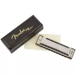 Fender® Blues Deluxe Harmonic Key G / 10 Blues Deluxe Harmonica Key G + Free Case