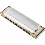 Hohner Big River Harp Harmonic Key B / 10 Harmonica Key B + Free case & Online Course ** Made in Germany **