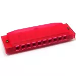 Hohner Harmonic Key C 10 channel HAPPY COLOR HARP - Red Harmonica Key C, Mount Oce