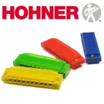 Hohner Harmonic Key C 10 channel HAPPY COLOR HARP - Red Harmonica Key C, Mount Oce
