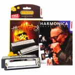 Hohner Harmonic Hot Metal / 10, G Harmonica Key Gay, Mount Ice + Free Case & Online Course