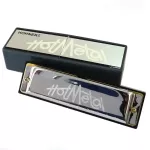 Hohner Hot Metal Harmonic Key F 10 channel Harmonica Key F, Mount Ice + Free Case & Online