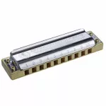 Hohner, Harmonic Marine Band Crossover, 10 channels, G Harmonica Key Gay, Mount Open + Free Case & online Course ** Made in Germany **