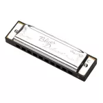 Fender® Blues Deluxe Harmonic Key E / 10 Blues Deluxe Harmonica Key E + Free Case
