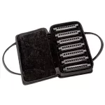 Fender® Blues Deluxe Harmonic Set 7 Blues Deluxe Harmonicas 7-Pack with Case + Free Case Bag