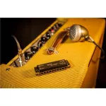 Fender® Blues Deville Harmonica Harmonica Key A / 10 Channel + Free Case & towels