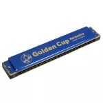 Golden Cup JH024-1 Harmonic 24 Channel 2 C 24 Double Holes Harmonica + Free Plastic Box