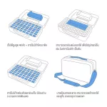 Hohner® Flexcase XL Harmonica Suitcase กระเป๋าฮาร์โมนิก้า ใส่ได้สูงสุด 48 ตัว แยกช่องเก็บ มีหูหิ้ว + แถมฟรีกระเป๋าซิปล็อ