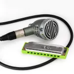 Hohner® & Se Electronics® HB52 Harp Blaster Harmonica Microphone, Dynamic Harmonic, XLR Gold Pole + Free Bag
