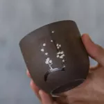 Tangpin Big Capacity Chinese Ceramic Tea Cup Vintage Teacups Chinese Kung Fu Cup 140ml