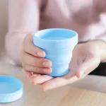 1pc Folding Cup Silicone Portable Multi-Function Collapsible Gargle Cup Drinking Cup Coffee Cup Travel Camping Telescopic Mug