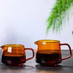 Heat-Resistant Glass Coffee Pot Glass Coffee Drinks And Water Pot Set Household Hand Sharing Pot Kitchen Supplies