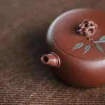 150cc Chinese Yixing Zisha Purple Clay Handmade Zhugu Teapot Bamboo Overlay Tea Pot ZiNi