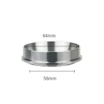 Stainless Steel 51mm 53mm 58mm Coffee Powder Ring Intelligent Dosing Espresso Barista Bowl Funnel Portafilter Coffee Accessories