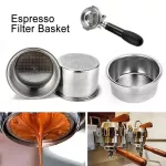 51mm Stainless Steel Coffee Machine Filter Cup Bowl Non Pressurized Filter Basket For Delonghi Ec5 Ec7 Ec9 Kitchen Accessories