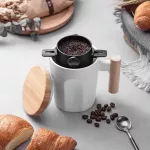 Drip Coffee Maker Tea Holder Portable Pour Over Coffee Filter Reusable Stainless Steel Cone Coffee Dripper