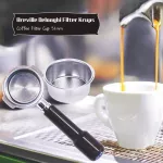 Non Pressurized Filter Cup For Breville Delonghi Krups Portafilter Filter Basket 51mm 2/4cup High Quality Espresso Coffee Bowl