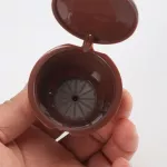 3pcs Multi-Colors Refillable For Dolce Gusto Coffee Capsule Refillable Caps Plastic Spoon Brush Filter Baskets Pod Easy To Clean