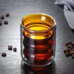 Glass Mugs Double Wall Glass Mug Bear Cat Dog Animal Double-Layer Glass Mug Coffee Cup Mug Cute Tea Milk Cup 41