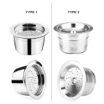 Refilable Eco-Friendly Stainless Stee K Fee Tchibo Cafissimo Aldi Expressi Reusable Coffee Capsule Fit Tchibo Machine