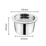 Refilable Eco-Friendly Stainless Stee K Fee Tchibo Cafissimo Aldi Expressi Reusable Coffee Capsule Fit Tchibo Machine