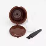 Reliable Reusable Coffee Capsule Filter Cup For Dolce Gusto Home Kitchen Refillable Caps Spoon Brush Filter Basket Coffee Filter