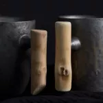 Japanse Style Ceramic Office Tea Mugs Vintage Water Cup Retro Coffee Milk with Wooden Handle Drinkware