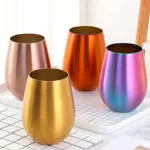 304 Stainless Steel Wine Glasses Coffee Drink Beverage Beer Drinkware Water Cup