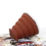 Folding CUPS 270ml BPA Free Food Grade Water Cup Travel Silicone Retractable Coloured Portable Outdoor Coffee Handcup