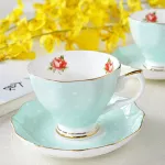 European Bone China Coffee Set Creative Ceative Ceramic Porcelain Dish After Milk Cup 200ml