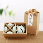 1 POT 2/4 Cups Ceramic Teapot Kettle Gaiwan Tea Cup for Puer China Potable Tea Set Drinkware with Box