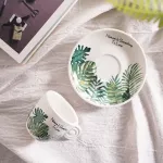 Small Fresh Style Monster 90CC Frost Italian Espresso Coffee Cup Set with TRAY BEST for Lover Tea Cup Tazasse Xicara