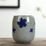 2PCS/Lot Vintage Ceramic Porcelain Teacup Japanse-Style Hand Painted Pattern Water Cup Home Drinkware Teaware Milk Coffee Mug