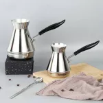 Stainless Steel Turkish Coffee Pot Arabica Coffee Maker Kettles Percolators European Long Handle Mocha Moka Pots Wj717
