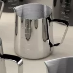 Stainless Steel Espresso Coffee Pitcher Craft Latte Milk Frothing Jug 350ml Pitcher Pull Flower