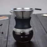 Pour Over Coffee Maker With Borosilicate Glass Manual Dripper Brewer Dtt88