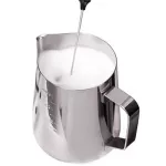 Stainless Steel Espresso Coffee Pitcher Craft Latte Milk Frothing Jug 350ml Pitcher Pull Flower