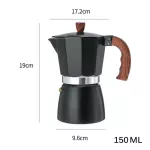 150/300ml Geyser Coffee Makers 304 Aluminum Induction Cafetera Moka Pot Machine Stove Coffee Maker