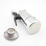 Durable Latte Cappuccino Coffee Pot Moka Maker Practical Stainless Steel Coffee Moka Pot Coffeeware 100/200/300/450ml