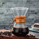 Pour Over Coffee Maker With Borosilicate Glass Manual Dripper Brewer Dtt88