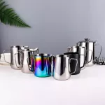 Stainless Steel Pointed-Mouth Flower Cup Flower Jar Milk Cup Coffee Flower Artifact Kit Milk Cup