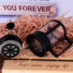 Glass French Press Coffee Tea Maker Coffee Press With Filtration System Borosilicate Glass With Heat Resistant Handle